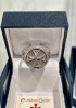 Bague Croix Templière, argent 925