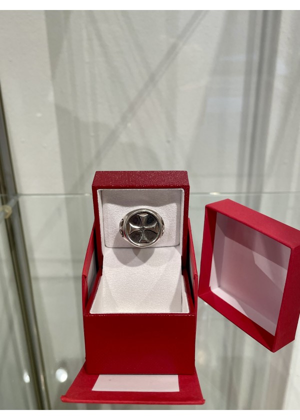 Bague Croix Templière, argent 925