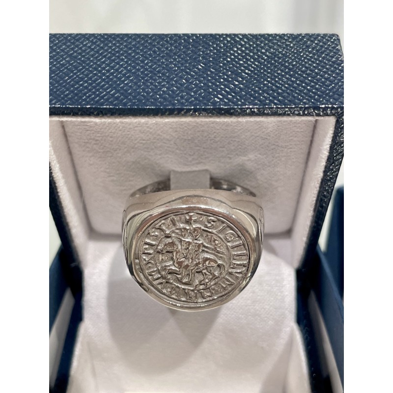 Bague Sceau des Templiers, Argent 925