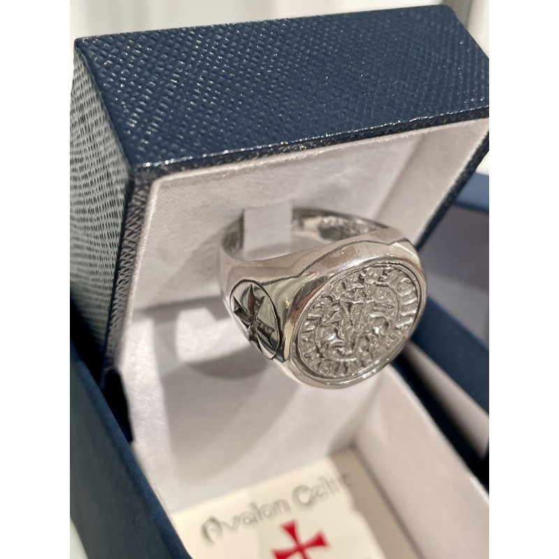 Bague Sceau des Templiers, Argent 925