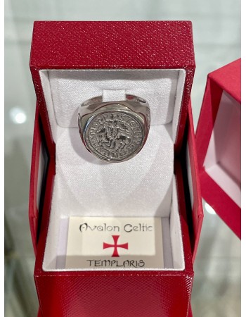 Bague Sceau des Templiers, Argent 925