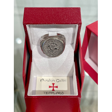 Bague Sceau des Templiers, Argent 925