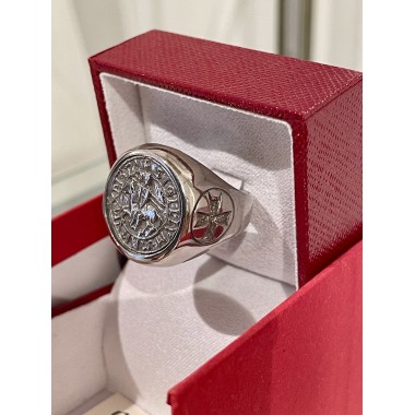 Bague Sceau des Templiers, Argent 925