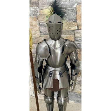 Miniature de l'Armure Médiévale (acier clair)