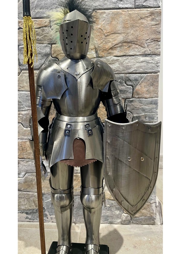 Miniature de l'Armure Médiévale (acier clair)