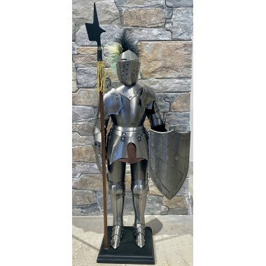 Miniature de l'Armure Médiévale (acier clair)