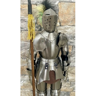 Miniature de l'Armure Médiévale (acier clair)