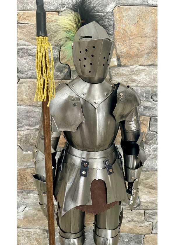 Miniature de l'Armure Médiévale (acier clair)