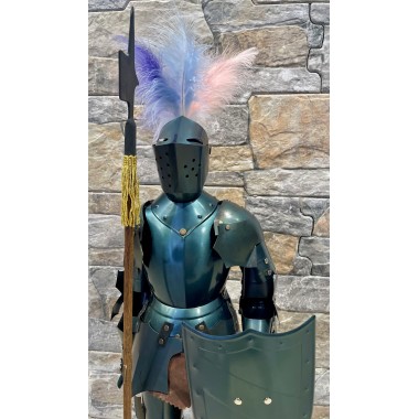 Miniature de l'Armure Médiévale (acier sombre)