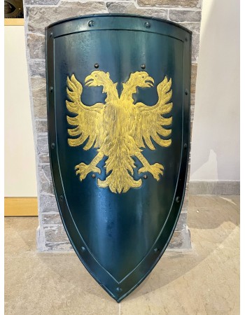 Bouclier Médiévale Avec Aigle Biceps