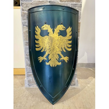 Bouclier Médiévale Avec Aigle Biceps
