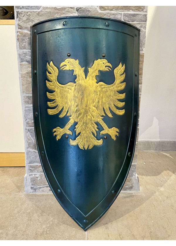 Bouclier Médiévale Avec Aigle Biceps