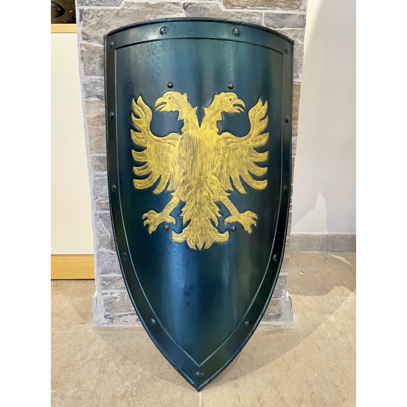 Bouclier Médiévale Avec Aigle Biceps