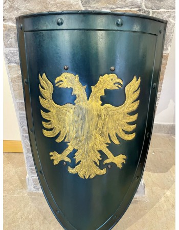Bouclier Médiévale Avec Aigle Biceps