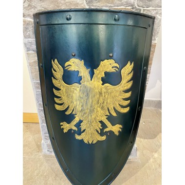 Bouclier Médiévale Avec Aigle Biceps