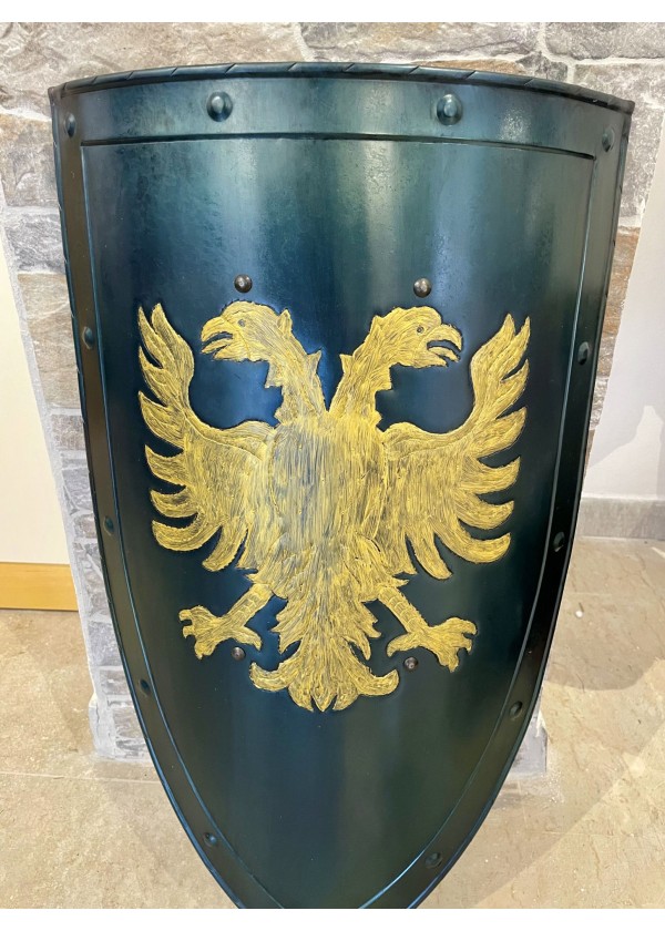 Bouclier Médiévale Avec Aigle Biceps