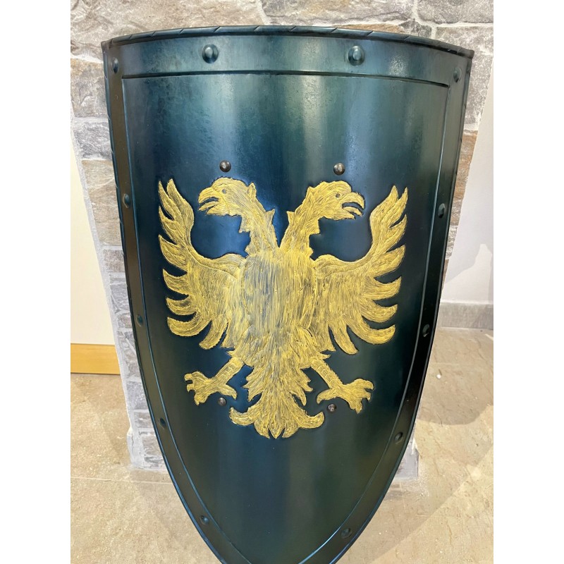 Bouclier Médiévale Avec Aigle Biceps