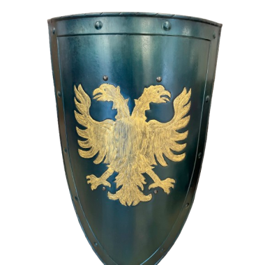 Bouclier Médiévale Avec Aigle Biceps