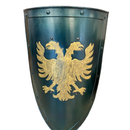 Bouclier Médiévale Avec Aigle Biceps