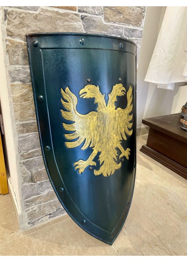 Bouclier Médiévale Avec Aigle Biceps