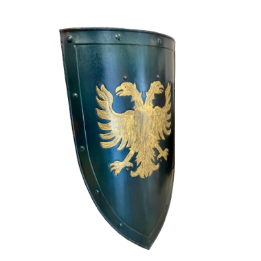 Bouclier Médiévale Avec Aigle Biceps