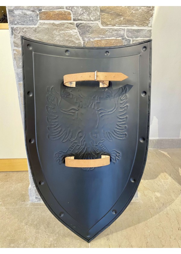 Bouclier Médiévale Avec Aigle Biceps