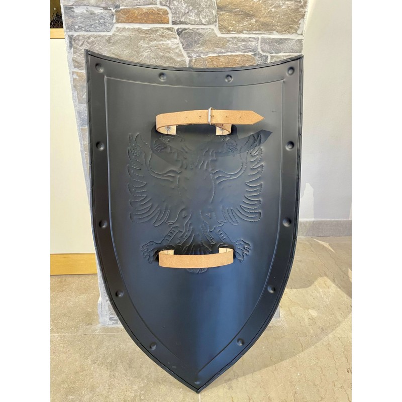 Bouclier Médiévale Avec Aigle Biceps