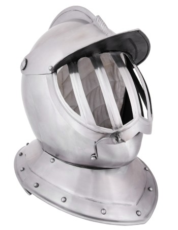 Burgonet fermé, XVIIe siècle, acier 1,6 mm