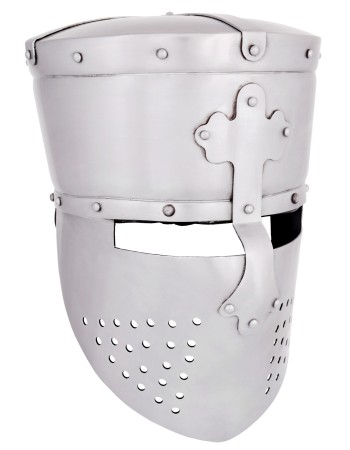 Casque de templier, acier 1.6mm