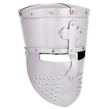 Casque de templier, acier 1.6mm