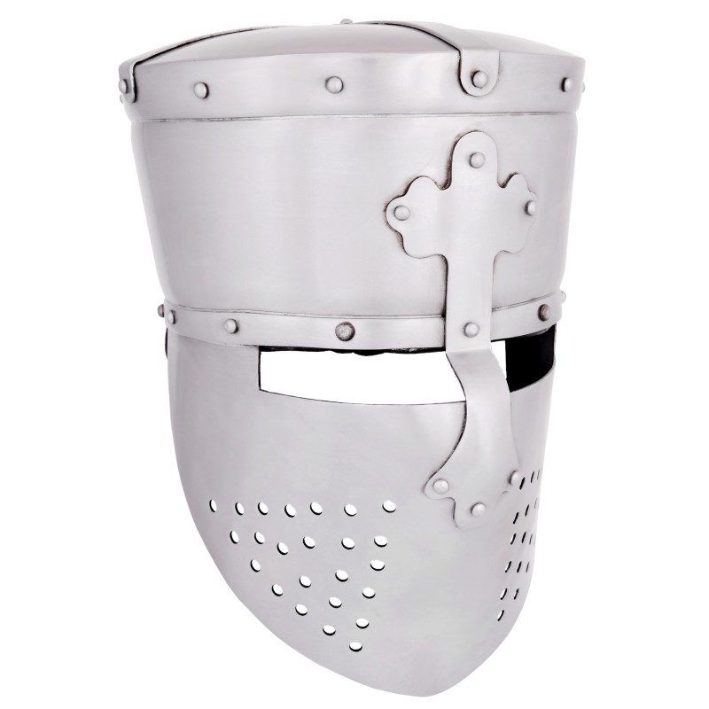 Casque de templier, acier 1.6mm