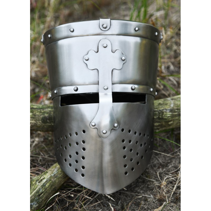 Casque de templier, acier 1.6mm