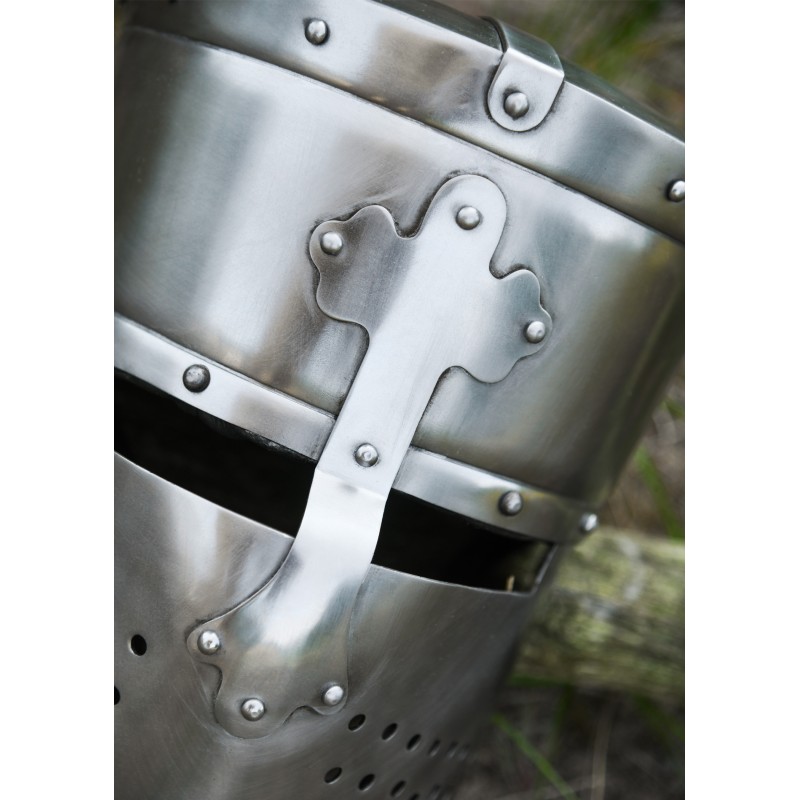 Casque de templier, acier 1.6mm