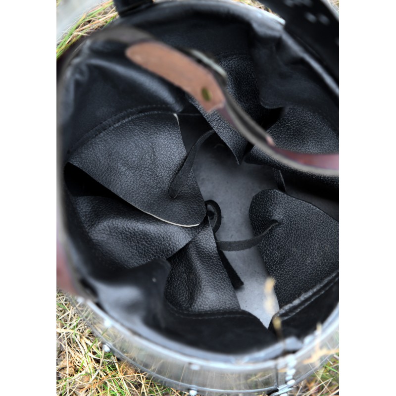 Casque de templier, acier 1.6mm