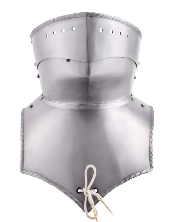 Gorgerin Médiévaux avec bavière, acier 1,2 mm
