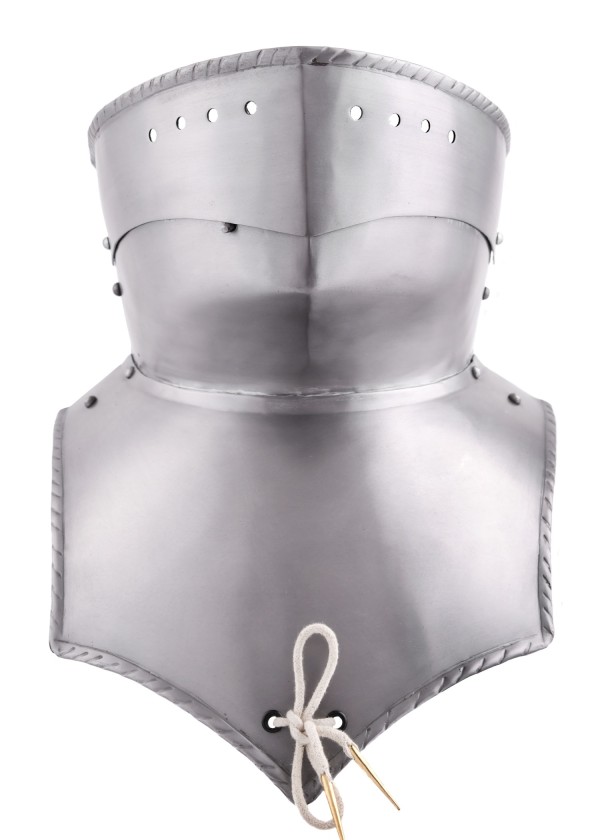 Gorgerin Médiévaux avec bavière, acier 1,2 mm