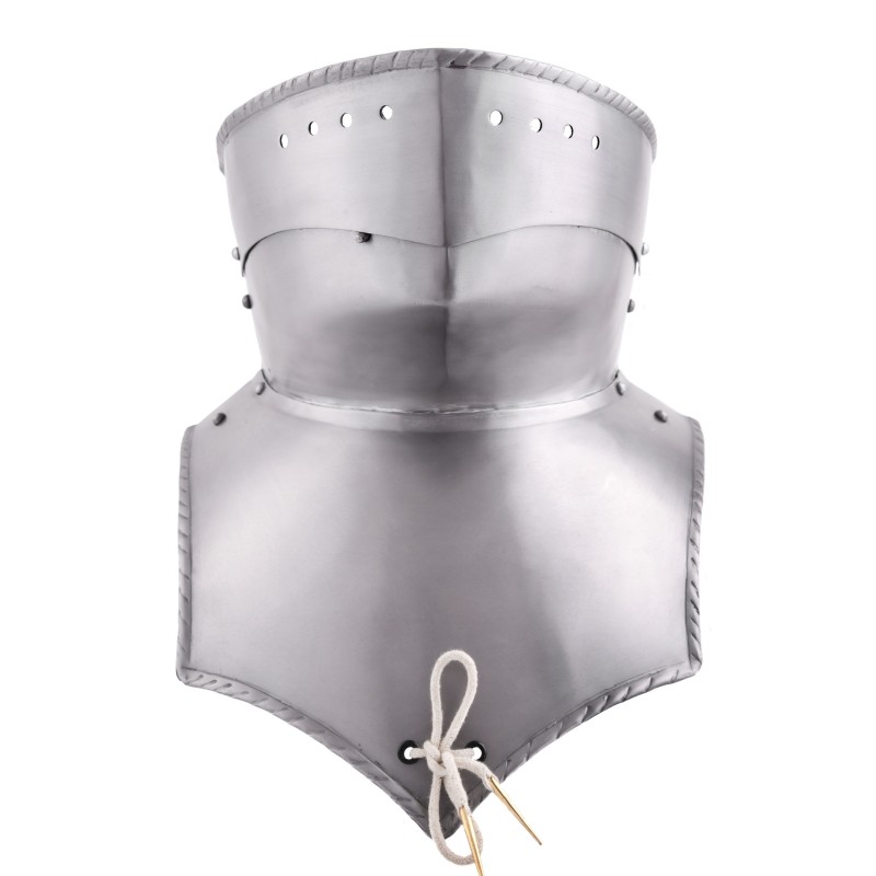 Gorgerin Médiévaux avec bavière, acier 1,2 mm