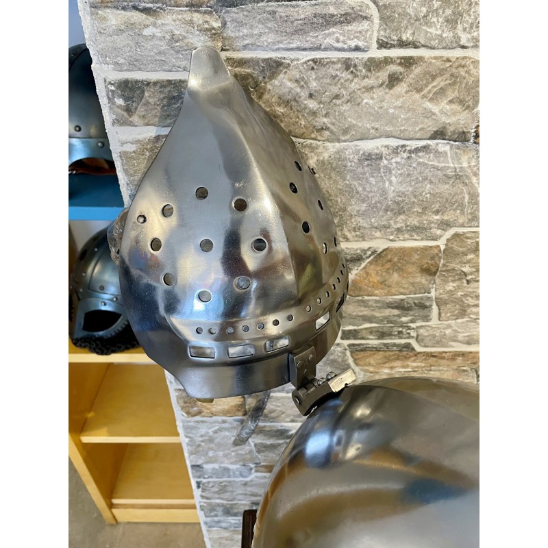 Casque Bassinet Médiéval, acier 2mm