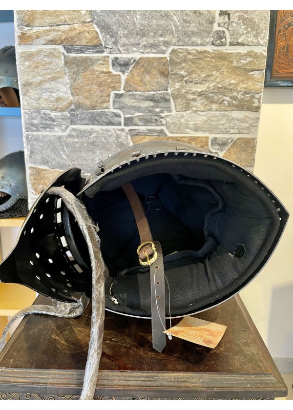 Casque Bassinet Médiéval, acier 2mm