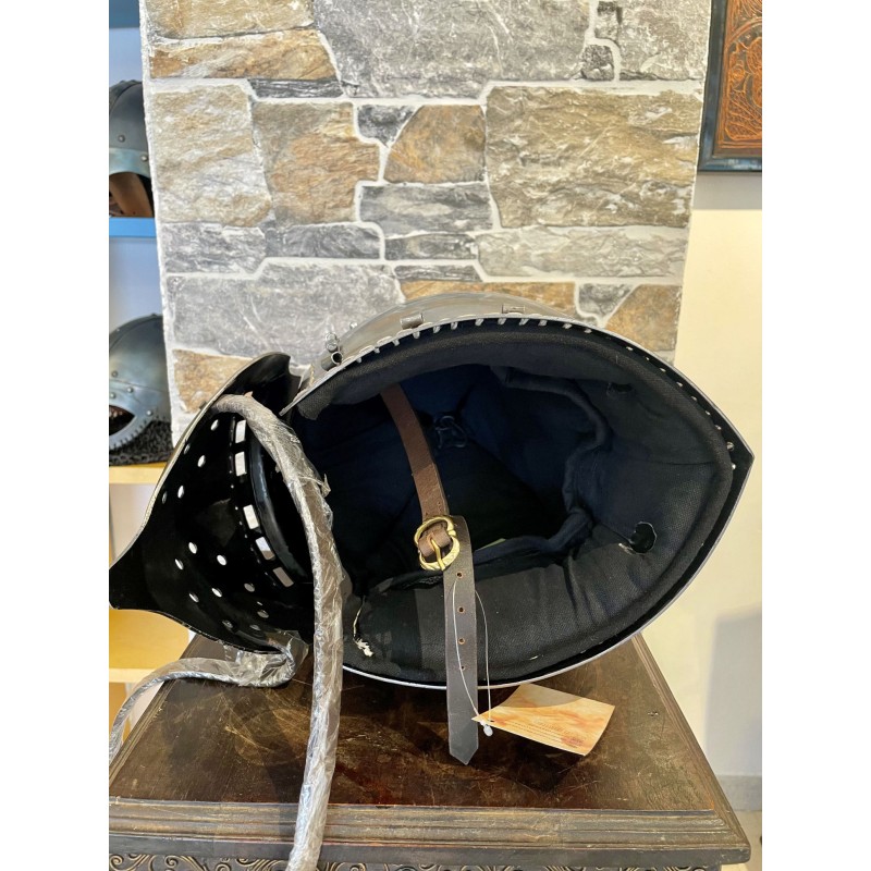 Casque Bassinet Médiéval, acier 2mm