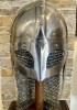 Casque viking à cotte de mailles rivetée