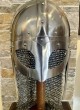 Casque viking à cotte de mailles rivetée