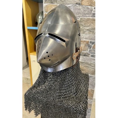 Casque Bassinet Médiéval à bec