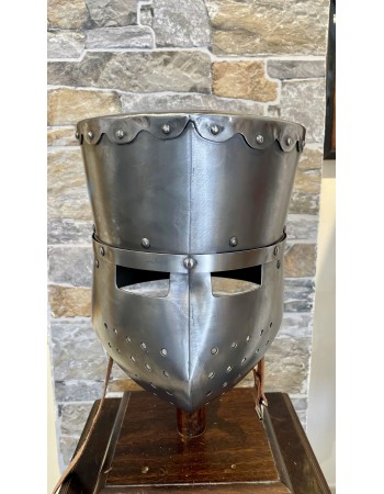 Heaume de Croisé - Heaume à timbre Plat