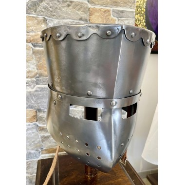 Heaume de Croisé - Heaume à timbre Plat
