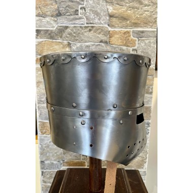 Heaume de Croisé - Heaume à timbre Plat