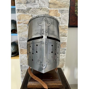 Casque Templier - Grand Heaume Médiéval