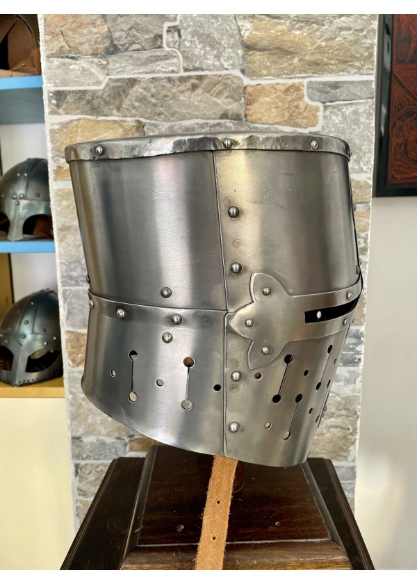 Casque Templier - Grand Heaume Médiéval