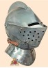Casque de chevalier médiéval