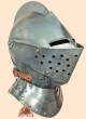 Casque de chevalier médiéval
